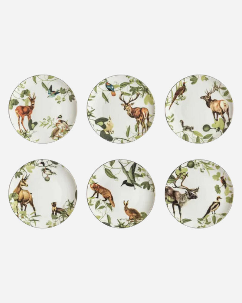 Mont Blanc Dessert Plates, Set of 6