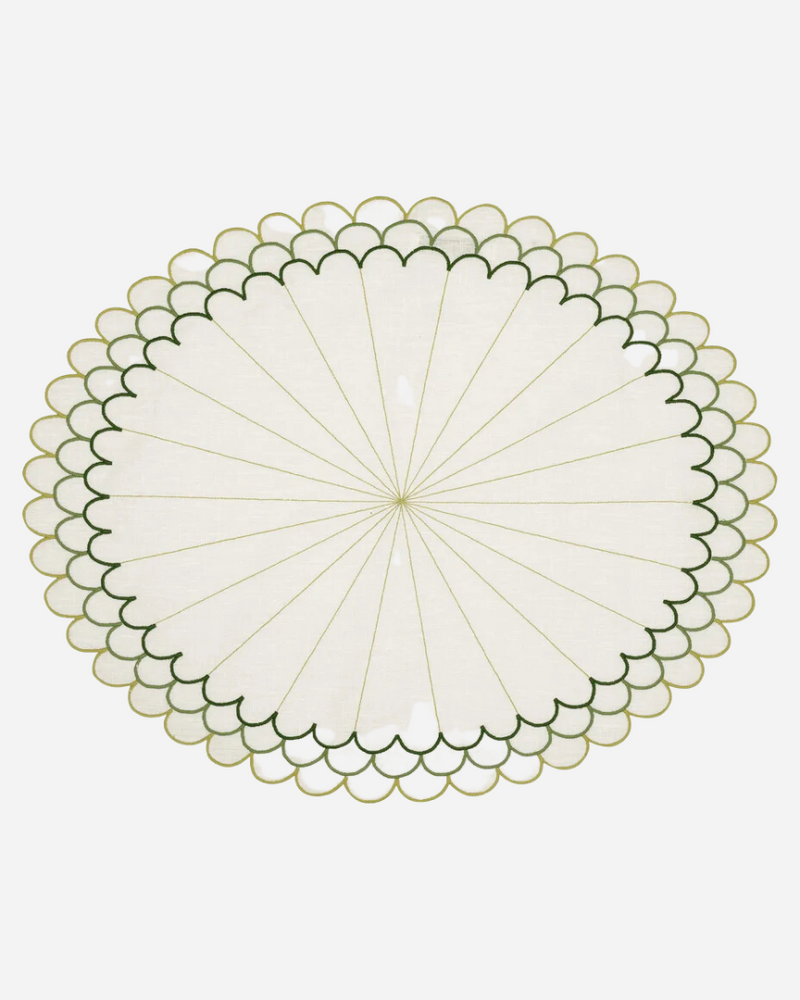 Escamas Verde Placemats, Set of 4