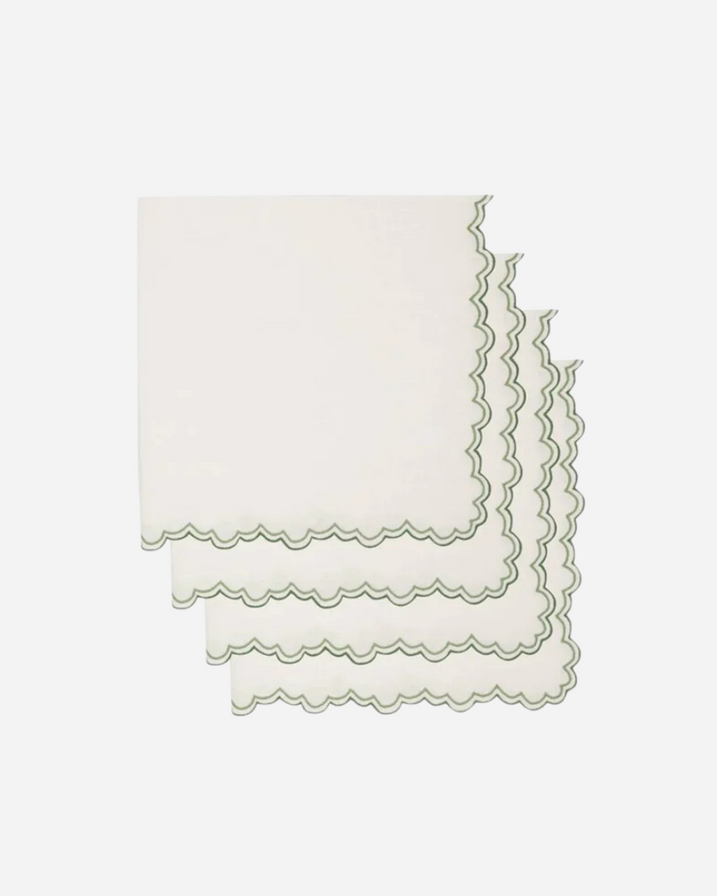 Escamas Verde Napkins, Set of 4
