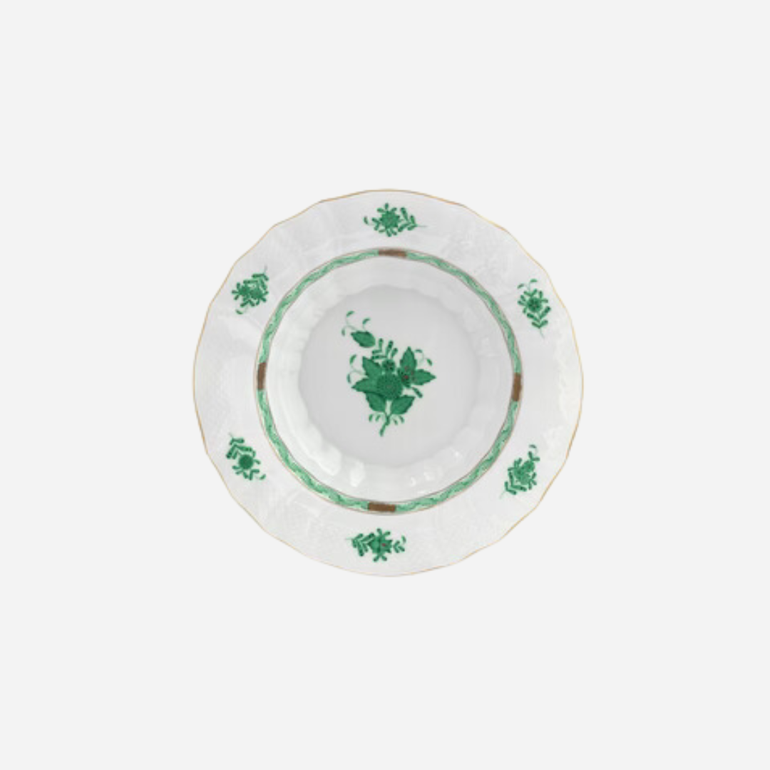 Apponyi Green Rim Soup Bowl