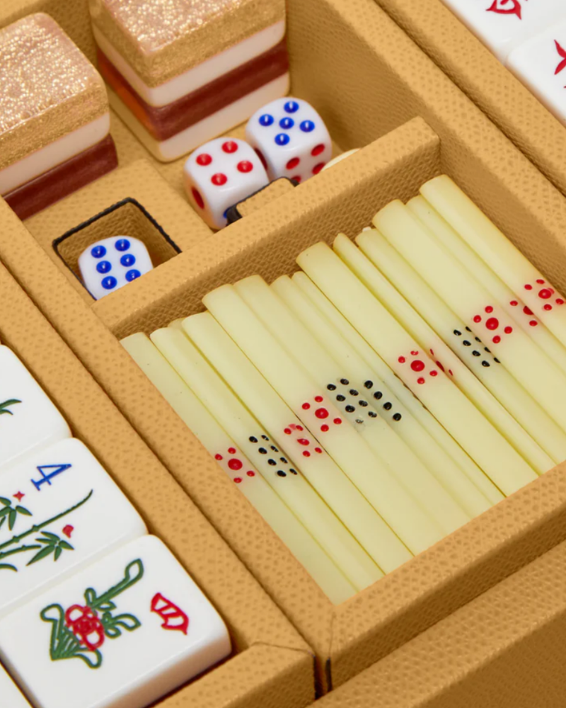 Yellow Mahjong Game Set
