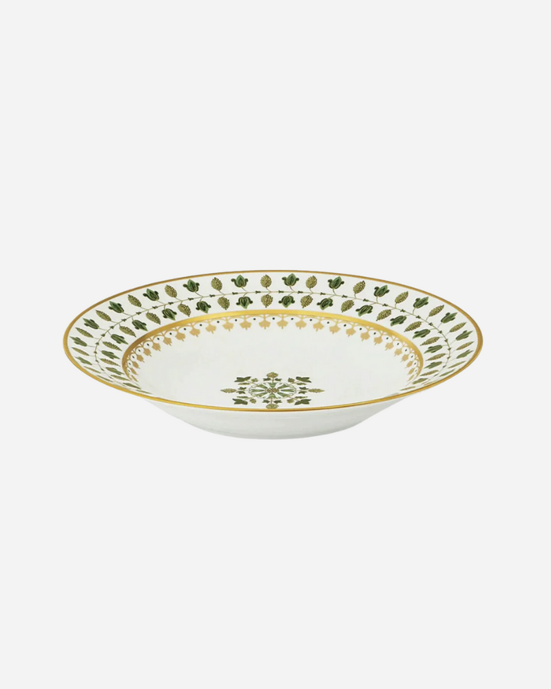Matignon Green Rim Soup Plate