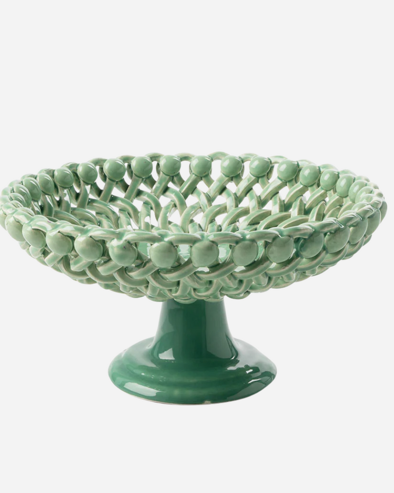 Woven Caledon Bouton Low Pedestal Bowl