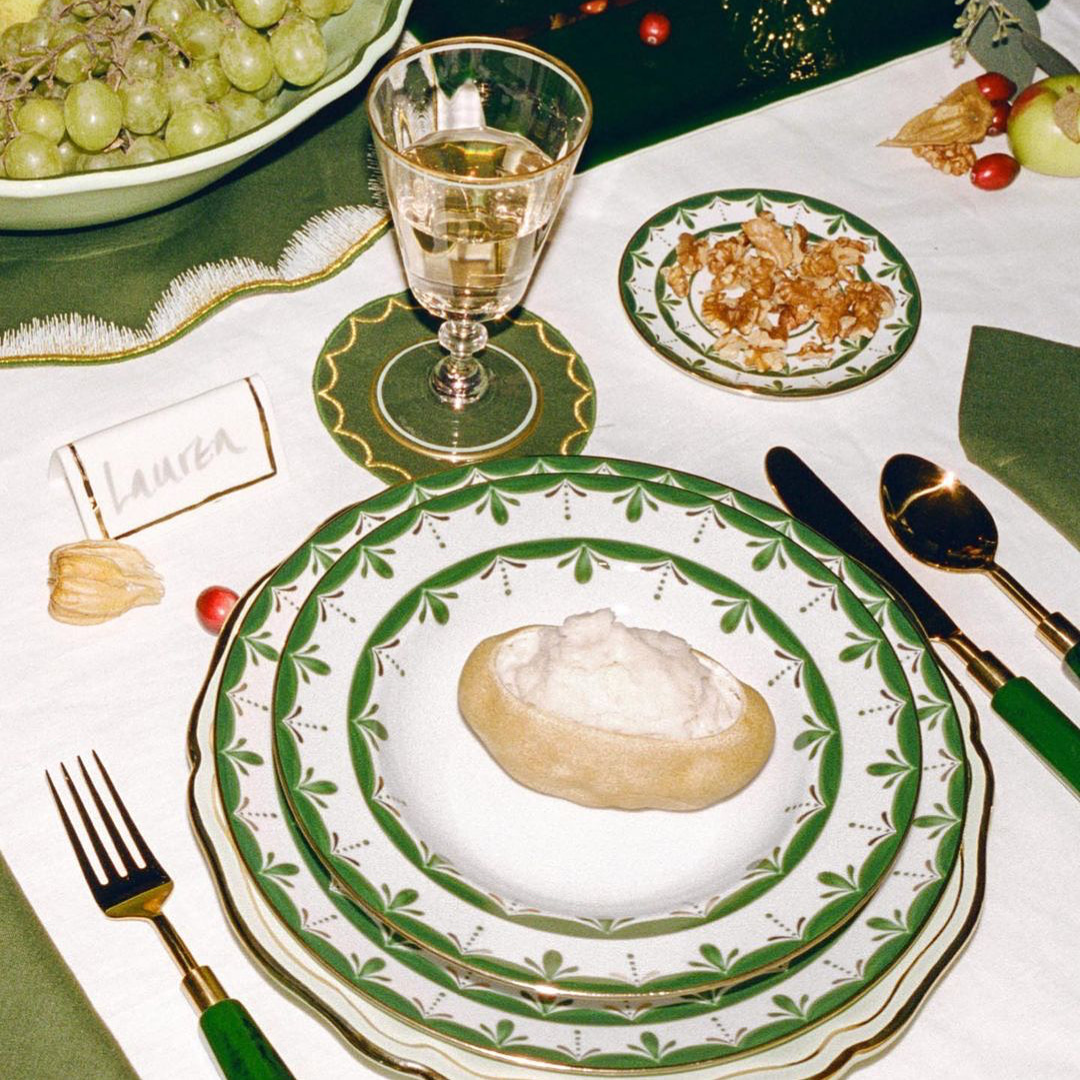 Alhambra Green Dinner Plate, Set of 4