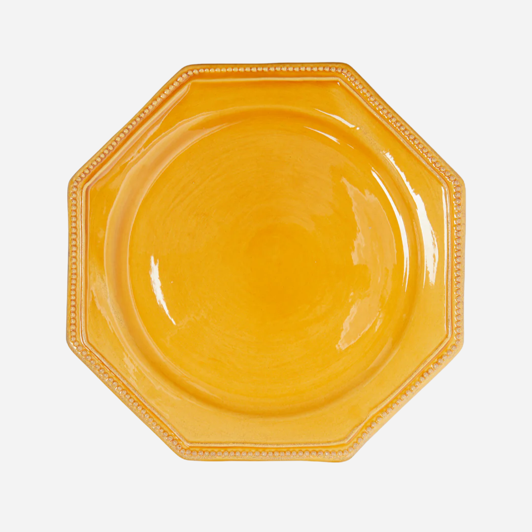 Louis XVI Ocher Salad Plate, Set of 4
