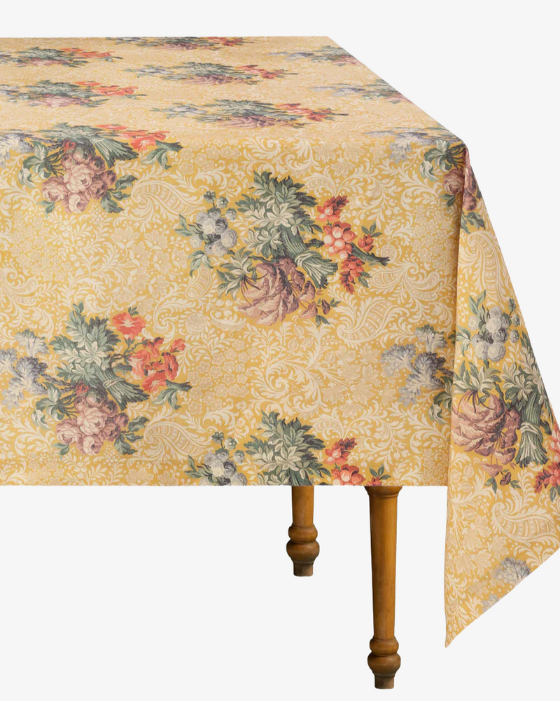 Peonia Linen Tablecloth, Rectangle