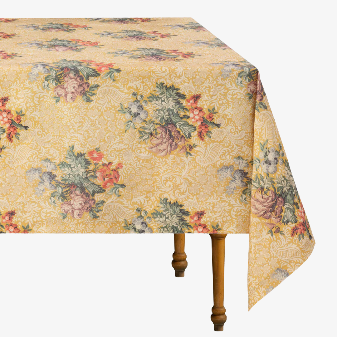 Peonia Linen Tablecloth, Rectangle