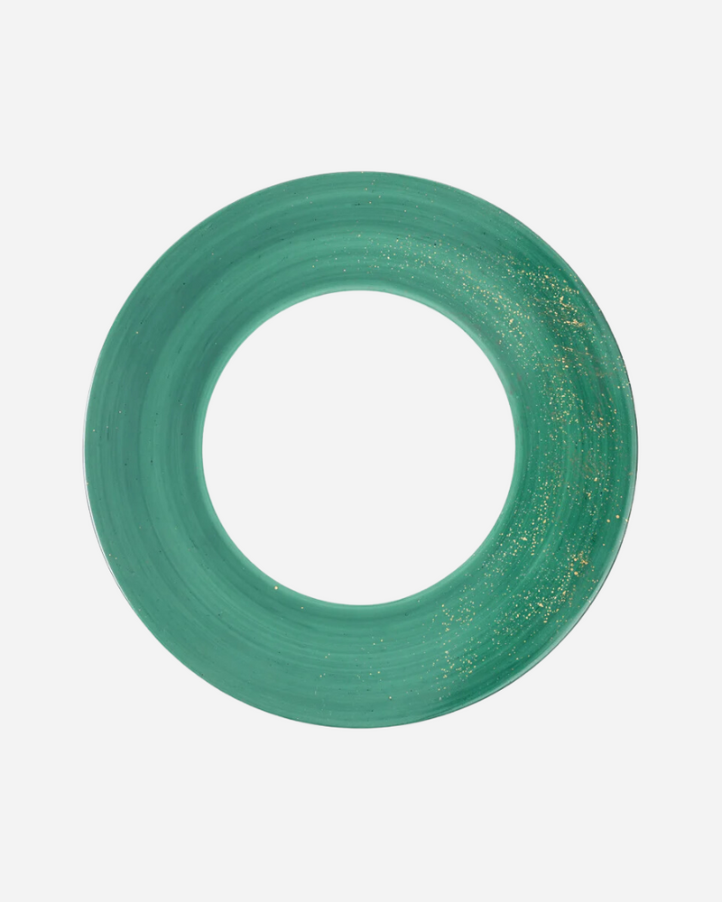 Golden Green Charger Plate, Set of 4