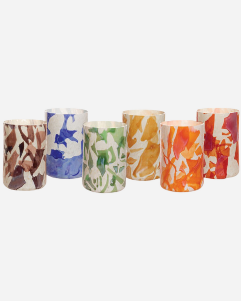 Nougat Rainbow Tumblers, Set of 6