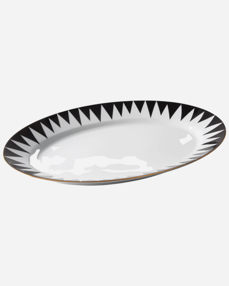 Punk Black Oval Serving Platter
