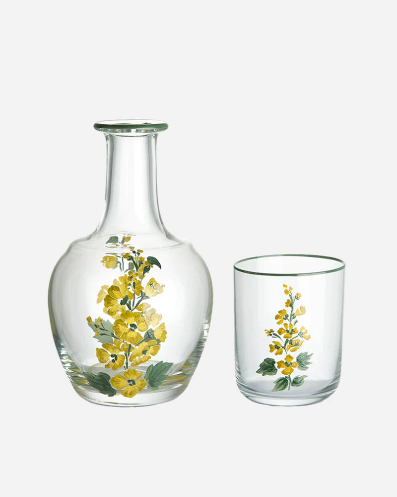 Murano Primrose Hand-Painted Bedside Set