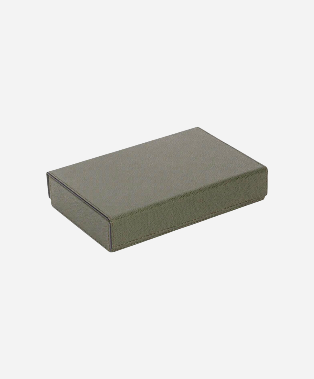 Green Parma Leather Dominoes Set