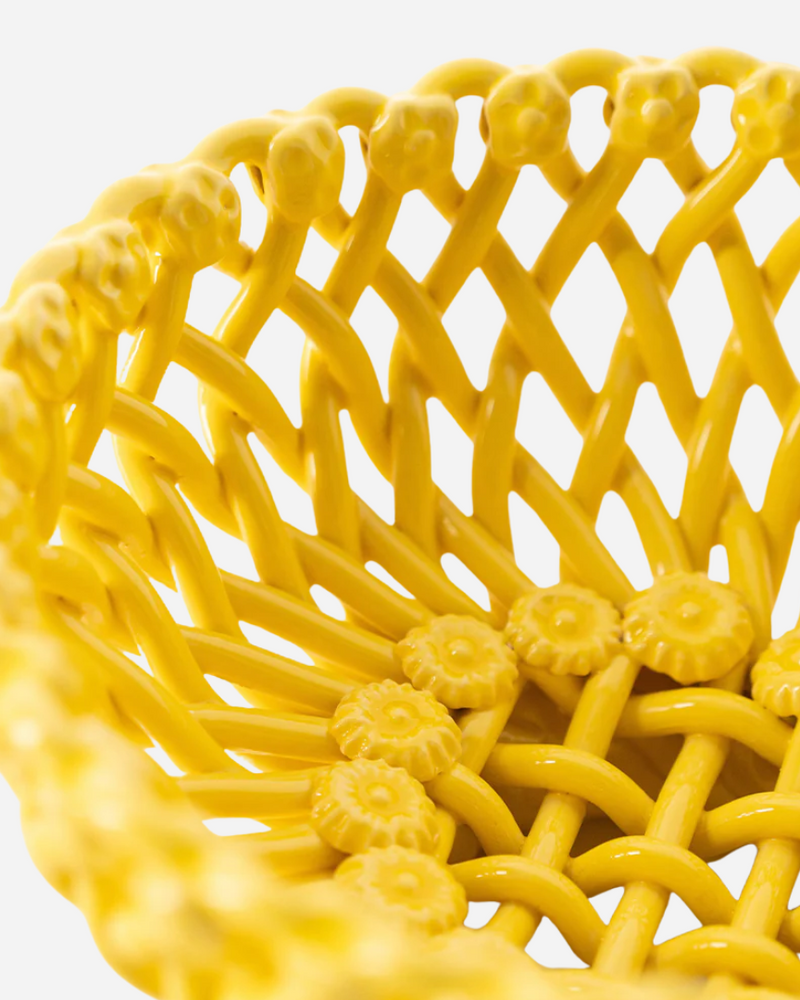 Woven Yellow Bowl