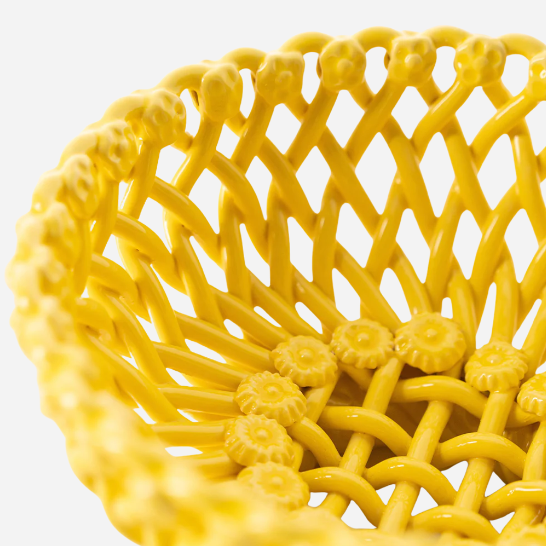 Woven Yellow Bowl