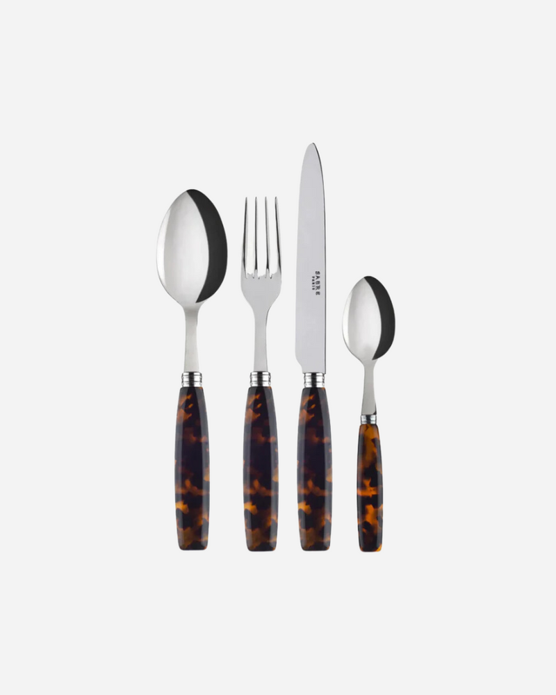 Djembe Faux Tortoise 8-Piece Cutlery Set