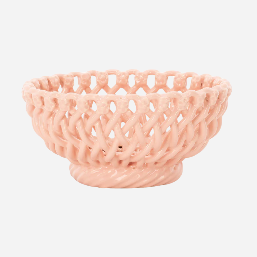 Woven Pink Bowl