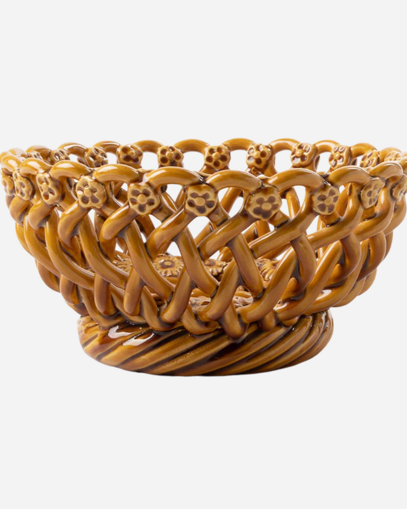 Woven Amber Bowl