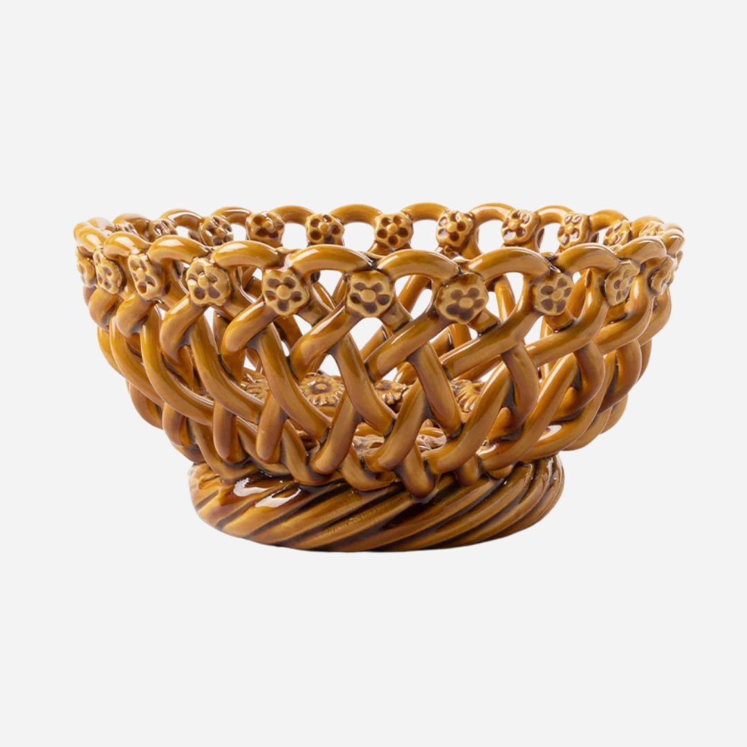 Woven Amber Bowl