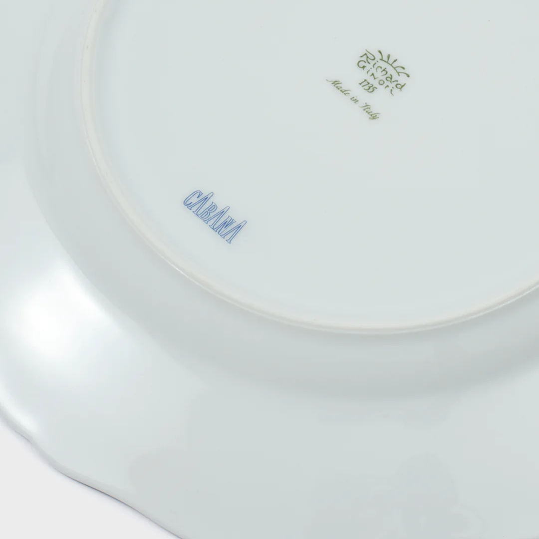 Floral Yellow Dinner Plate, Set of 4