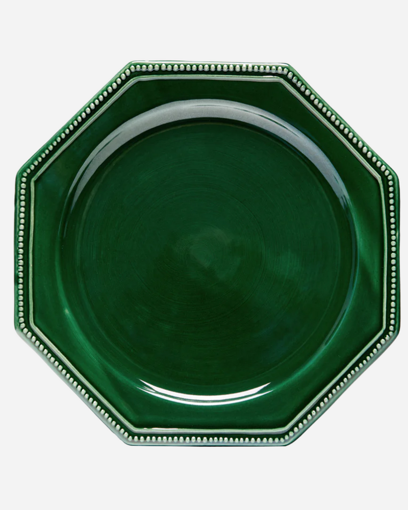 Louis XVI Green Dinner Plate, Set of 4