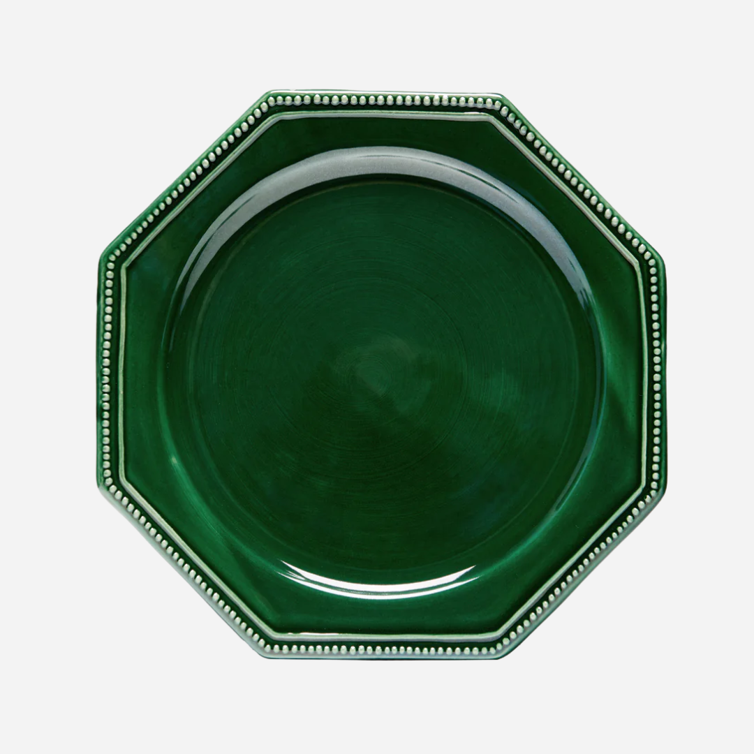 Louis XVI Green Dinner Plate, Set of 4