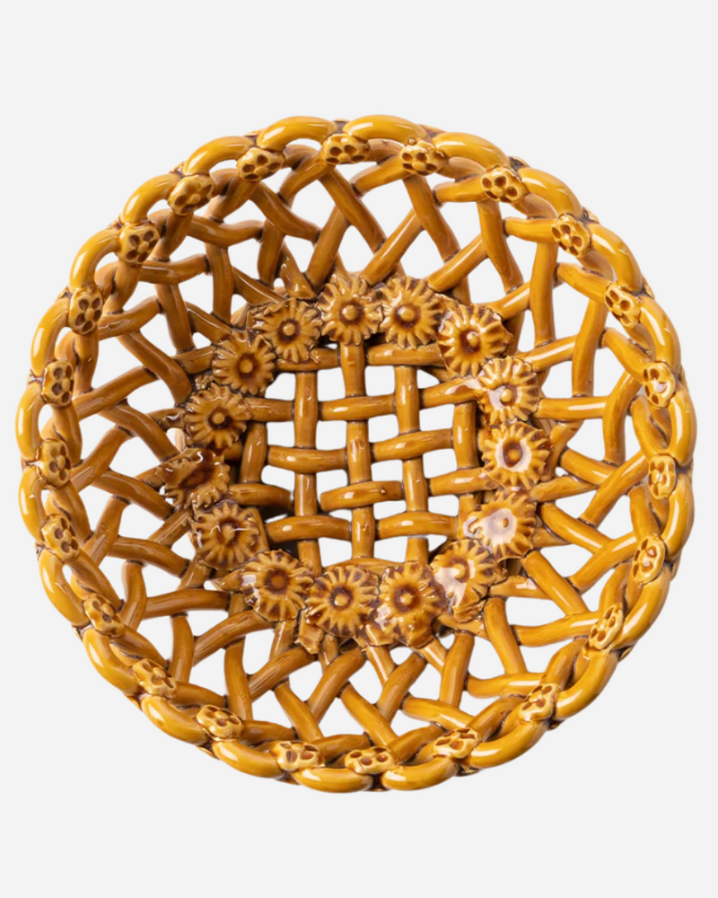 Woven Amber Bowl