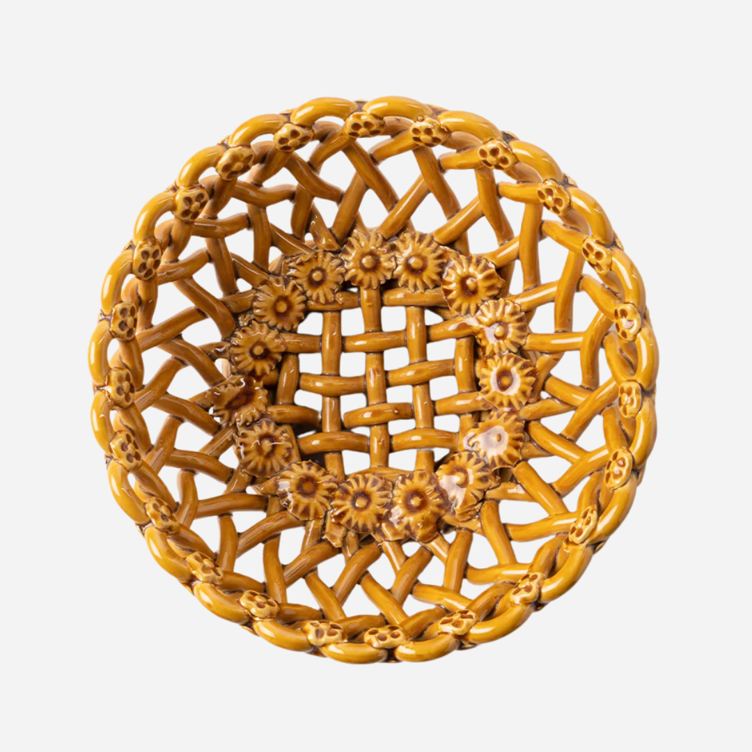 Woven Amber Bowl