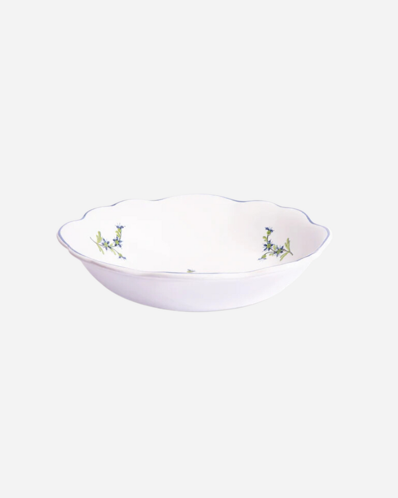 Les Bleuets Bowl, Blue and Green, Set of 2