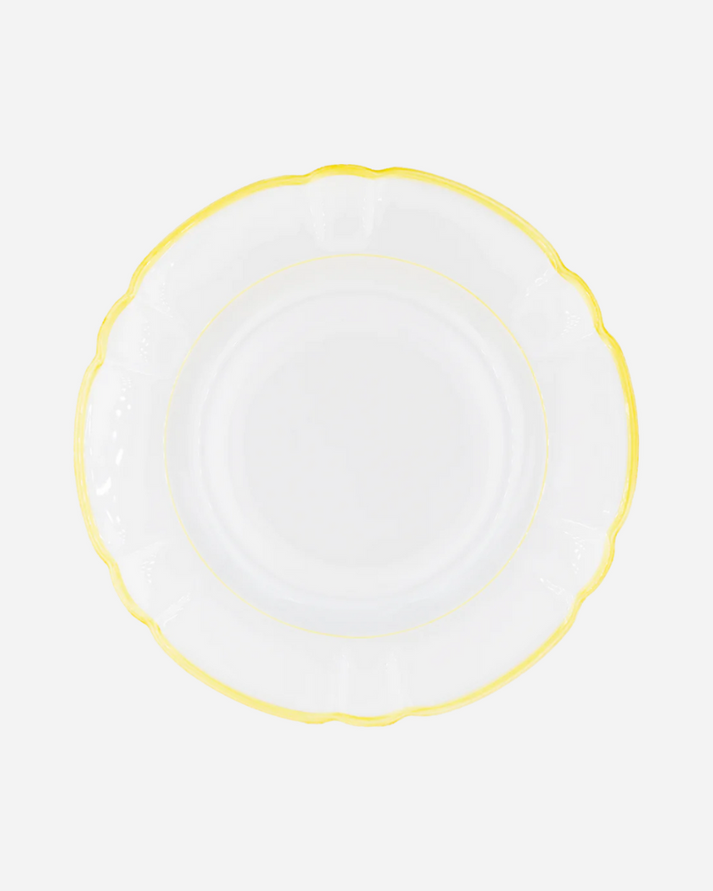 Colette Lemon Yellow Dinner Plate, Set of 4