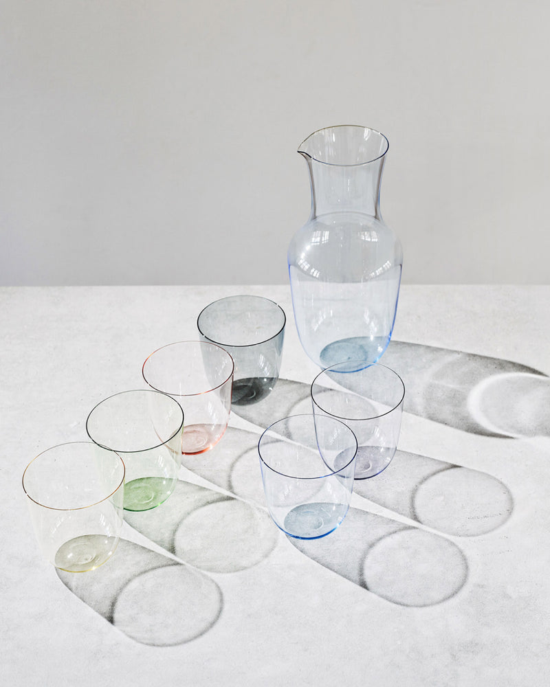 Alpha Light Blue Water Tumbler, Set of 2