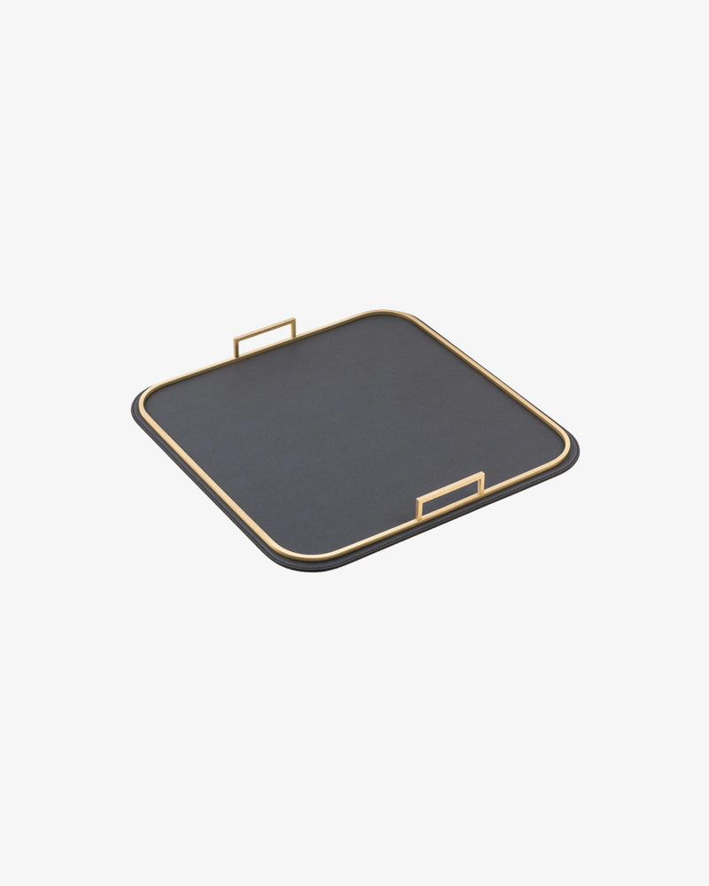 Bellini Large Square Tray in Brass