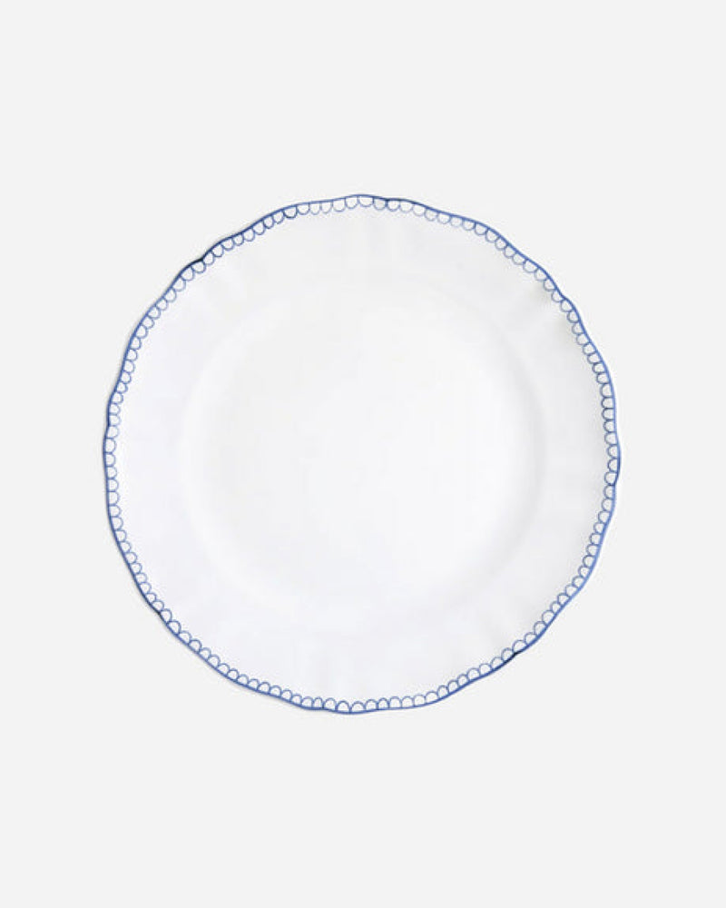 Bouclette Dinner Plate, Blue, Set of 2