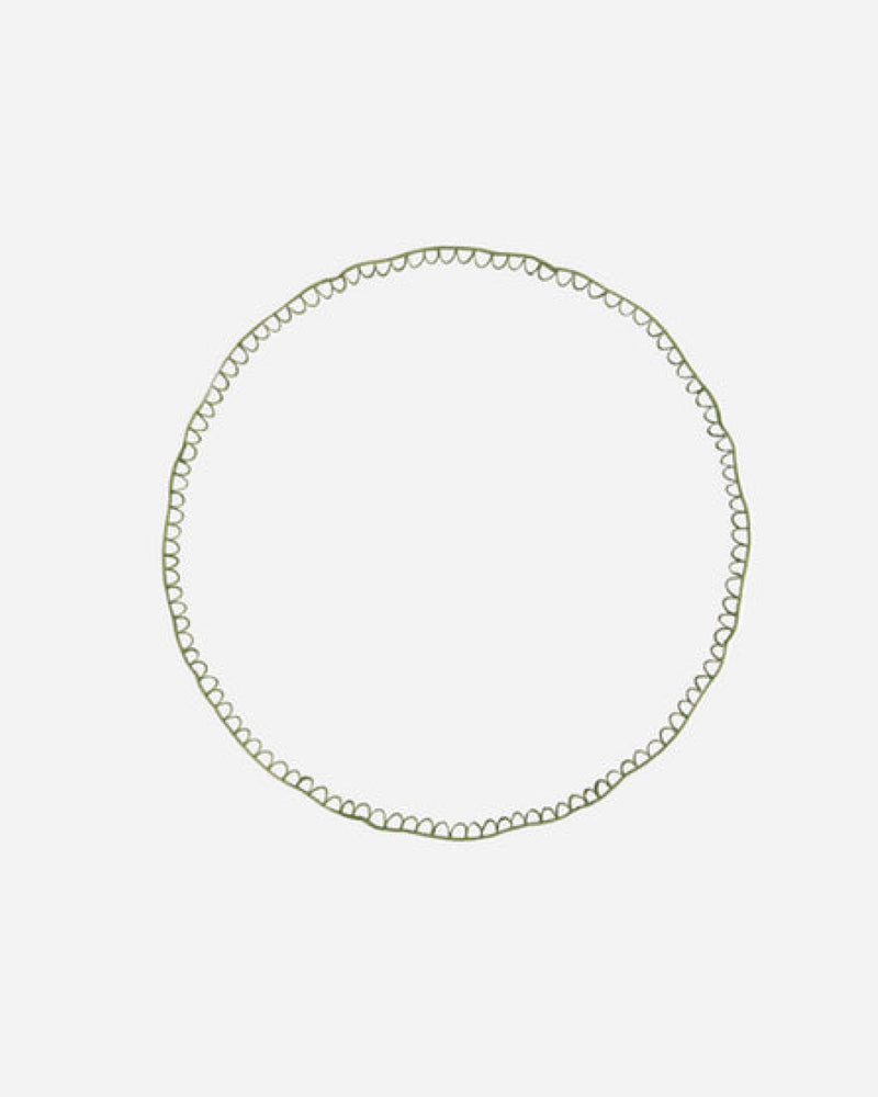 Bouclette Dinner Plate, Green, Set of 2