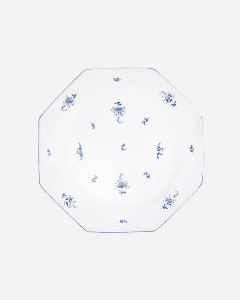 Brindille Dinner Plate, Blue Moustiers, Set of 2