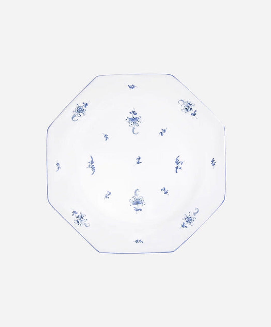 Brindille Dinner Plate, Blue Moustiers, Set of 2