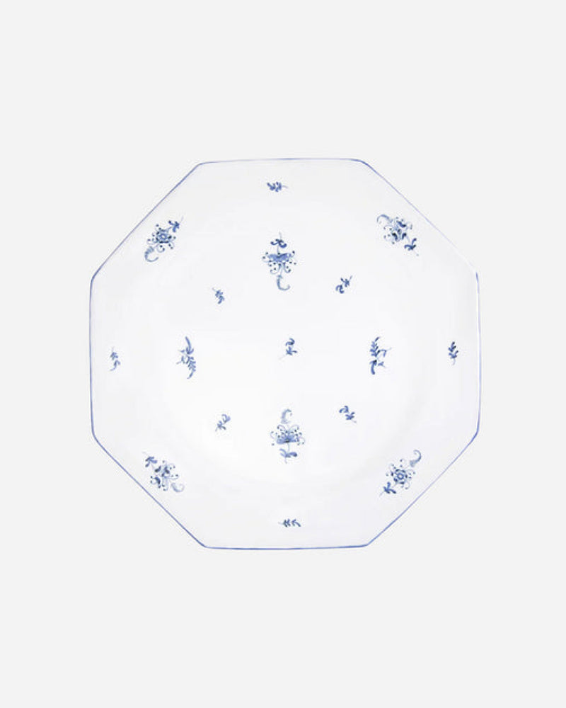 Brindille Salad Plate, Blue Moustiers, Set of 2