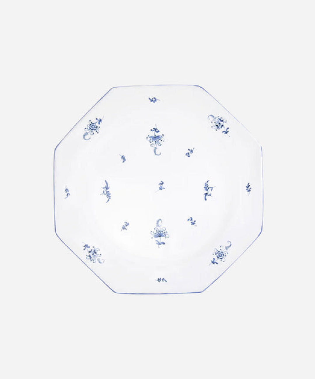 Brindille Salad Plate, Blue Moustiers, Set of 2