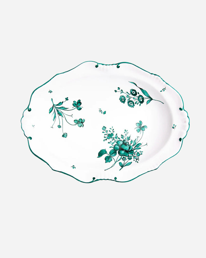 Camaïeu Medium Oval Dish, Vert
