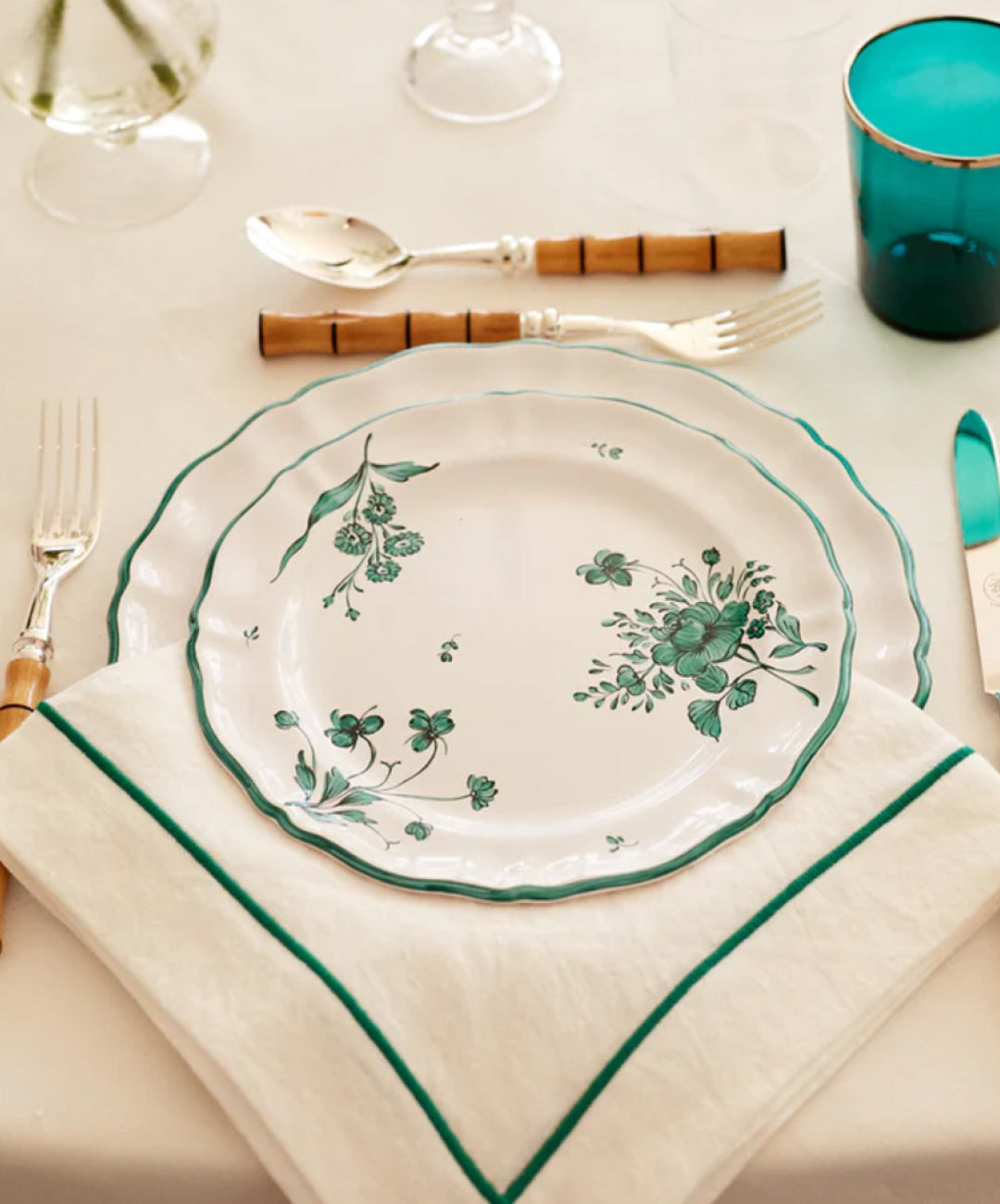 Camaïeu Medium Oval Dish, Vert