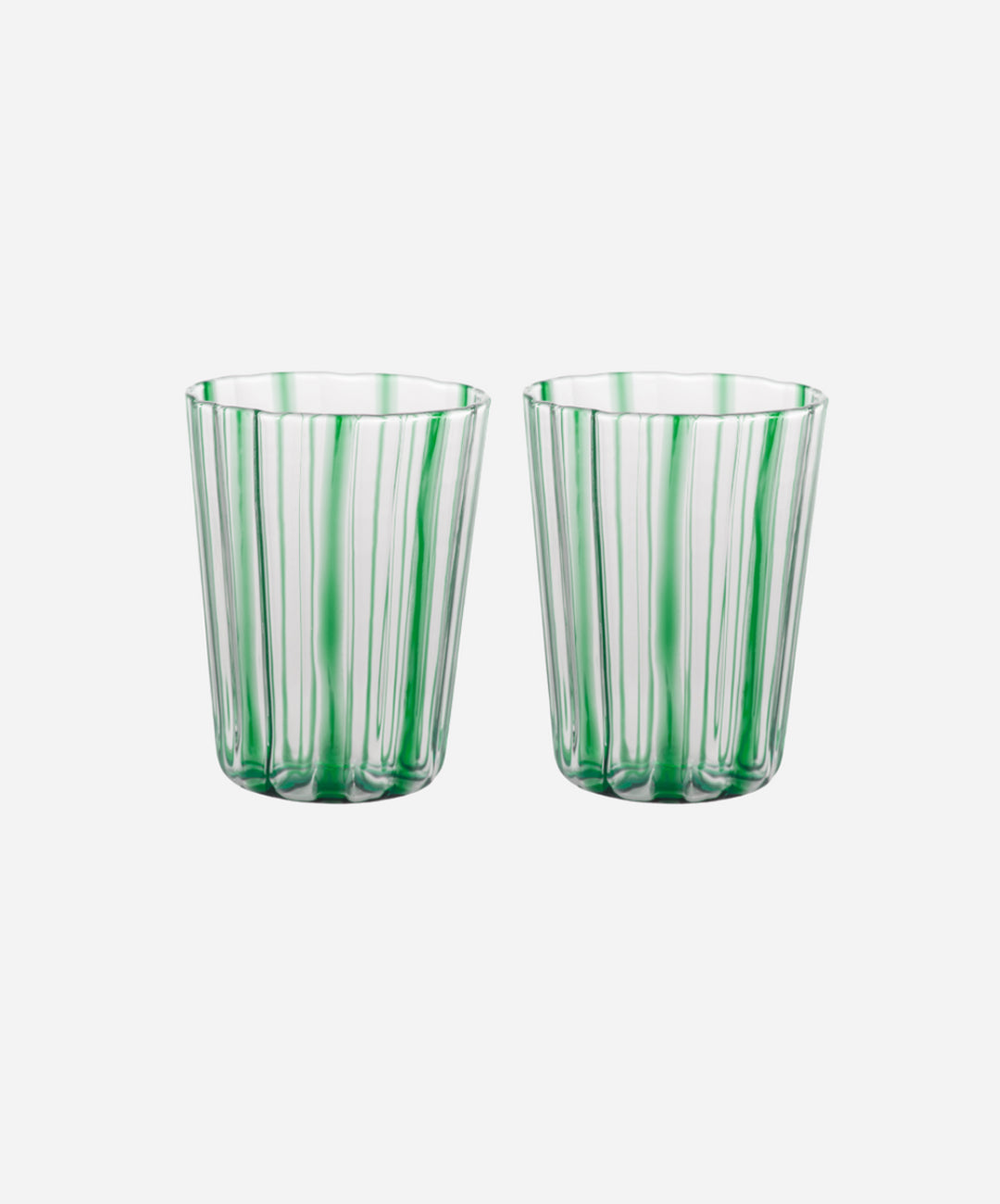 Carlos Green Glass Tumbler, Set of 2