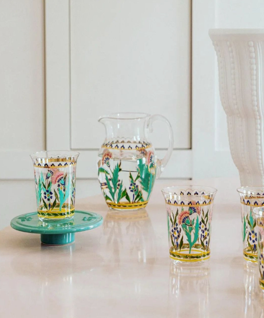 Handpainted Persian Flower No. 3 Pitcher