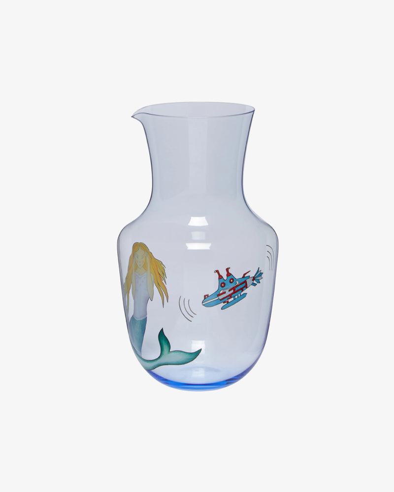 High Seas Hand-Painted Crystal Carafe