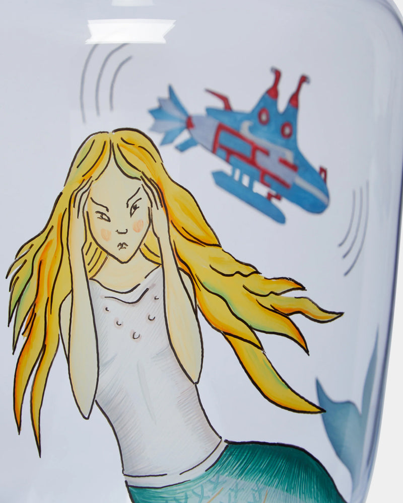 High Seas Hand-Painted Crystal Carafe