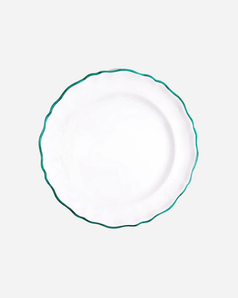 L'Horizon II Charger Plate, Green, Set of 2