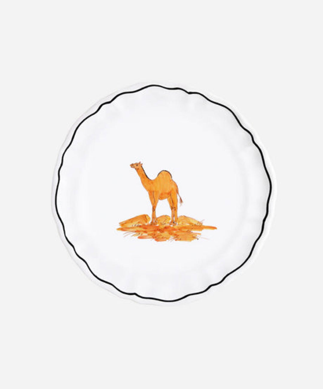 La Savane Camel Salad Plate, Set of 2