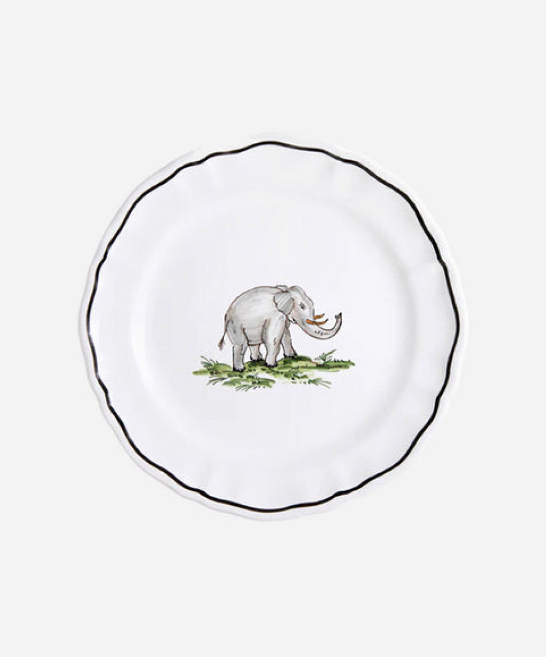 La Savane Elephant Salad Plate, Set of 2