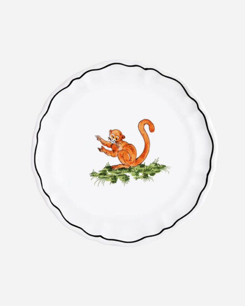 La Savane Monkey Salad Plate, Set of 2