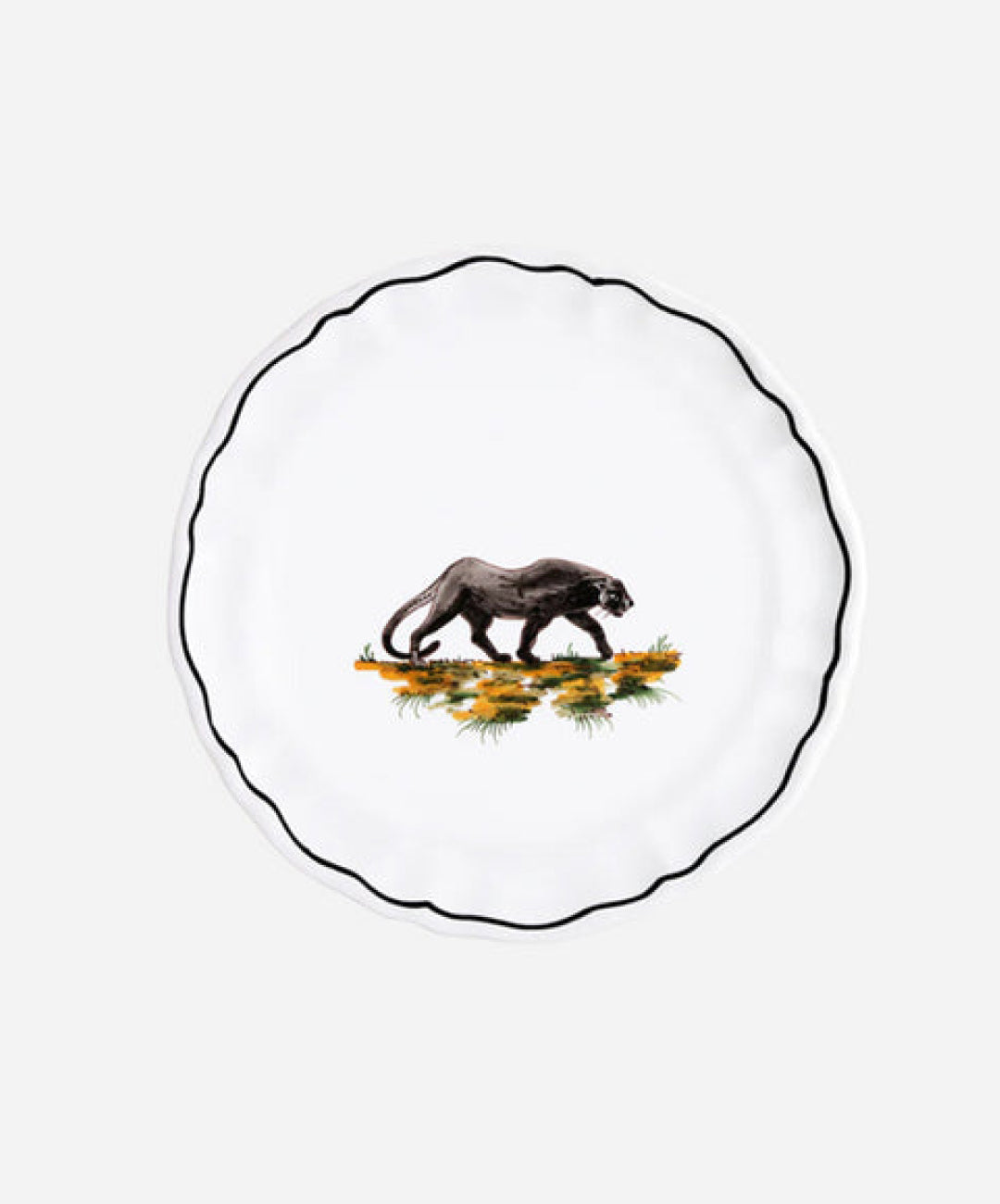La Savane Panther Salad Plate, Set of 2