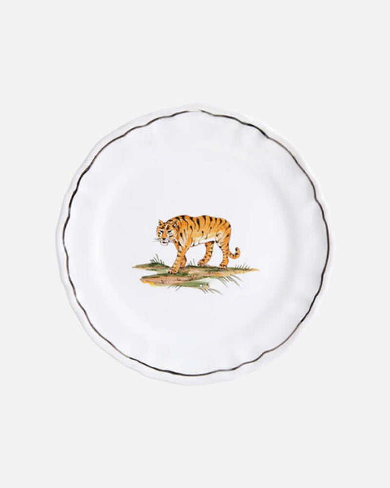 La Savane Tiger Salad Plate, Set of 2