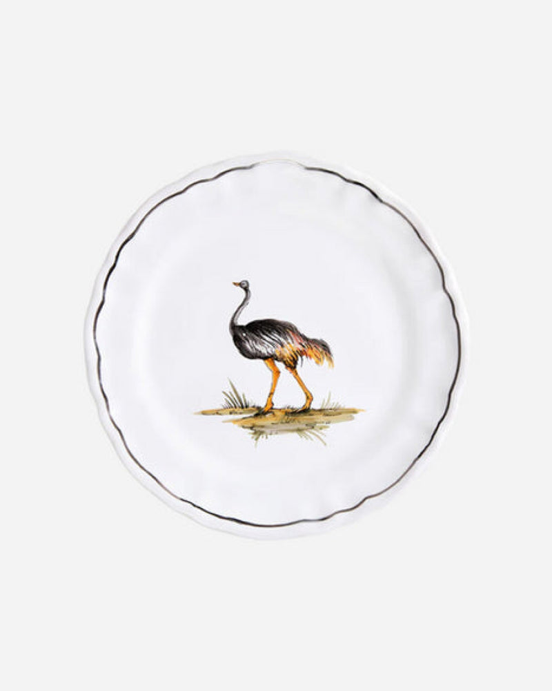 La Savane Ostrich Salad Plate, Set of 2